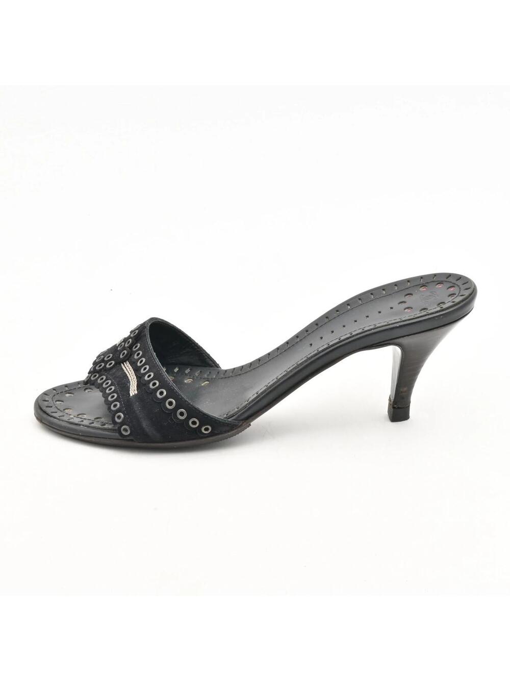 Chanel Black Silver Suede Hardware #339531C51B